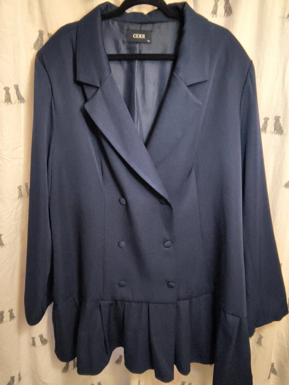 CIDER NAVY BLUE Blazer Dress [N0090]